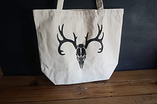 Stencil1 Deer Skull Repeat Pattern Stencil - Reusable Premium Quality Mylar Stencils For Painting - Skull Pattern Stencil Crafts And Decor On Walls Fabric & Furniture Art Craft - 11" X 11" #TOP2