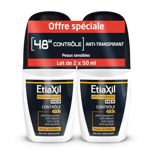 Etiaxil Men Anti-Transpirant Contrôle 48h Roll-On 2x50ml