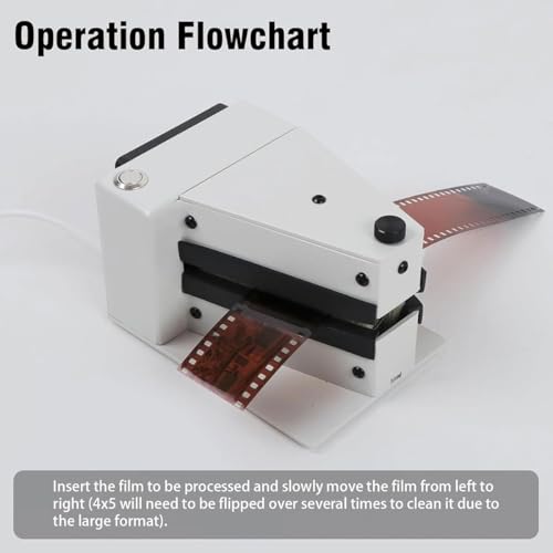 Removedor de polvo de película eléctrica, limpiador antiestático de presión ajustable, ventilador de filtro y cepillo de limpieza para cuartos oscuros, herramienta de limpieza esencial para negativos
