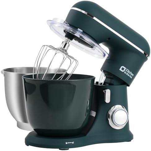 Kitchen in the box Stand Mixer, 4.5QT+5QT Two bowls Electric Food...