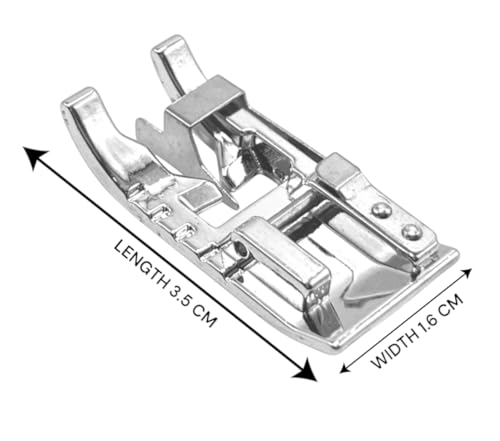 Image of ZENITH Edge Joining Pressure Foot Snap on Type for Automatic Electric Low Shank Sewing Machines Suitable for Usha Janome Brother Singer etc Steel Finish (Edge Joining)