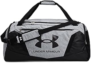 Under Armour unisex-adult Undeniable 5.0 Duffle , Pitch Gray Medium Heather (012)/Metallic Gold , Medium