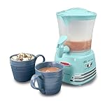 Nostalgia NRHCM32WHT6A Retro 32-Ounce Hot Chocolate, Milk Frother, Cappuccino,Latte Maker and Dispenser