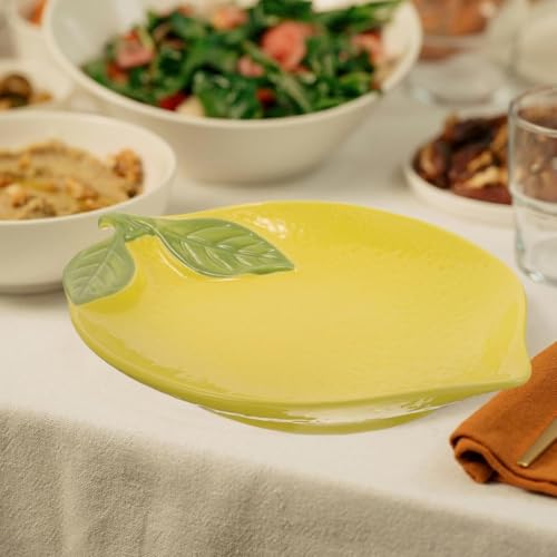 Assiette apzer en céramique d'exception au design de fruit sculpté