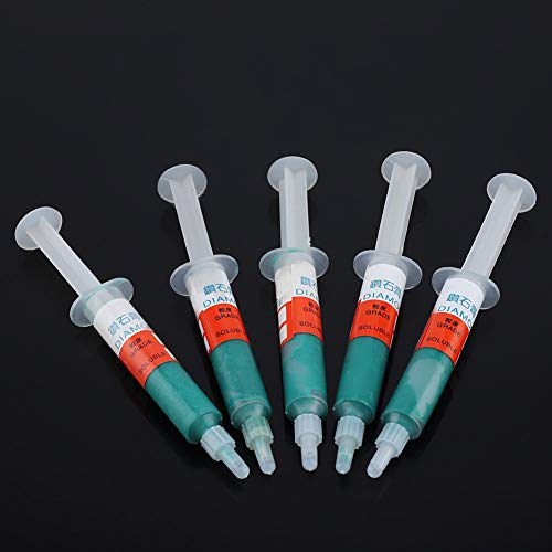 5 pçs/conjunto Pasta de polimento para moagem Adamas Grão composto de lapidação W0,5 a W40 320 a 100