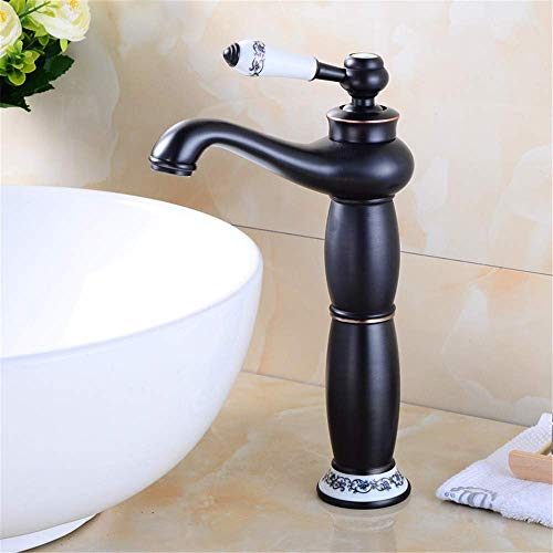 Robinet de lavabo anti calcaire en acier inoxydable fini bronze mat
