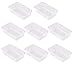 Plastic Pineapple Cake Trays Cake Tray Pastry Container Rectangle Clear Individual Plastic Cake Cookie Single Container Box Holder for Party Wedding,100 Pack