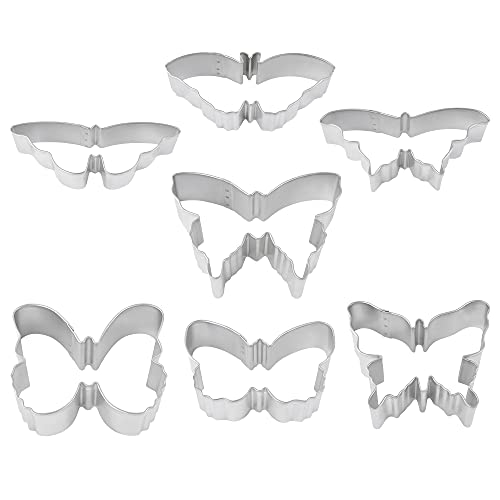 R&M International Butterfly Cookie Cutters, Assorted Sizes, 7-Piece Set #TOP1