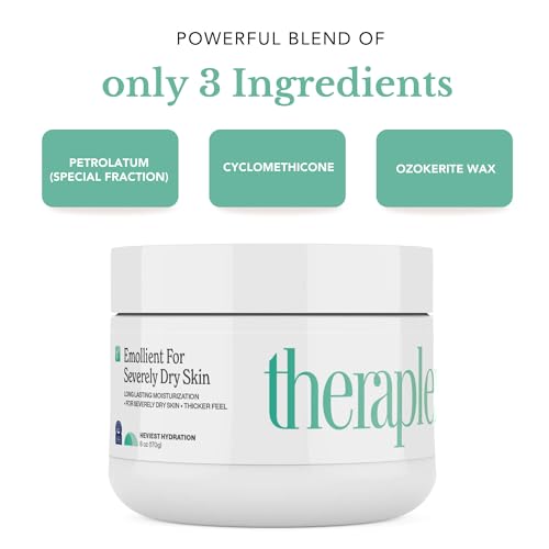 Image of Theraplex Emollient - Long Lasting Skin Barrier Protection for Severe Dry Skin, No Parabens or Preservatives, Noncomedogenic and Hypoallergenic, Dermatologist Recommended
