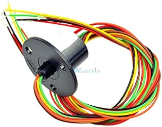 12.5mm 300Rpm 6 Wires CIRCUITSx2A Capsule Slip Ring AC 240V for Monitor Robotic