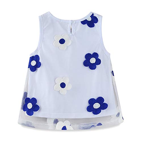 Image of Mud Kingdom Little Girls Shorts Sets Floral Pattern Summer Sleeveless 2 Piece Outfits