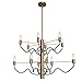 Dainolite ABA-3212C-VB-MB Chandelier, Black