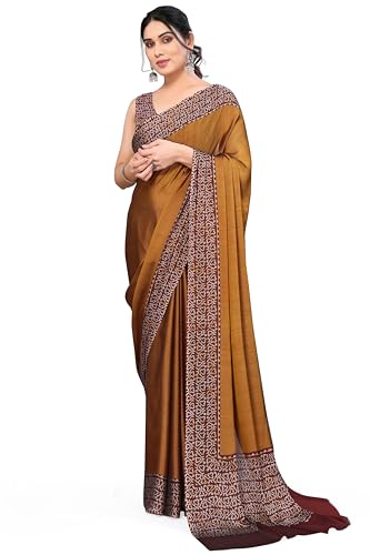 Image of MIRCHI FASHION Saree for Woman Chiffon Madhubani Print | Breathable Comfortable Printed Saree for Office and Regular Use (Available in 15 Designs)