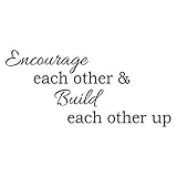 Inspirational Classroom Wall Decals Encourage and Build Each Other Up Quotes Office Motivational Sticker Mural Decor