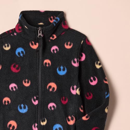 Amazon Essentials Disney | Marvel | Star Wars | Princess Girls and Toddlers' Polar Fleece Full-Zip Mock Jackets2