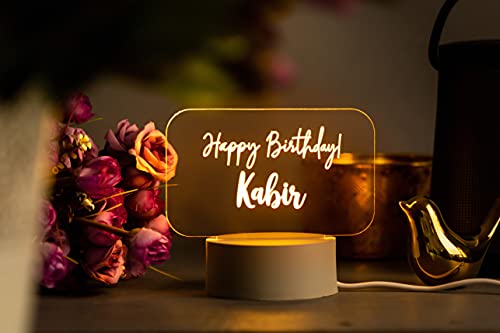 AICA Personalised Name Happy Birthday Led Lamp | Birthday Gifts f...