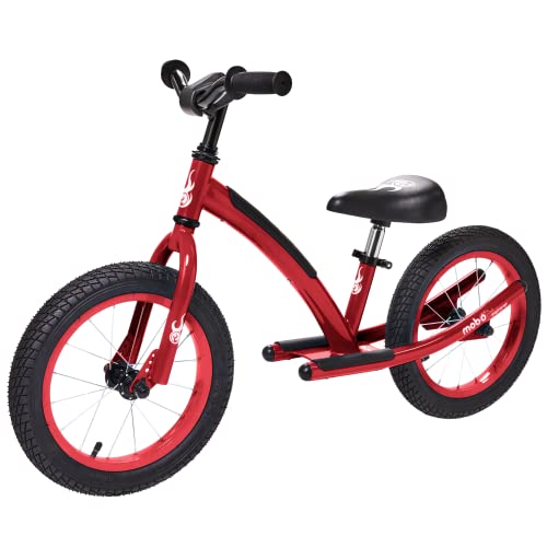 Mobo Explorer X Padded Balance Bike. Kids No-Pedal Bicycle, 14&rdquo; Wheels, Red