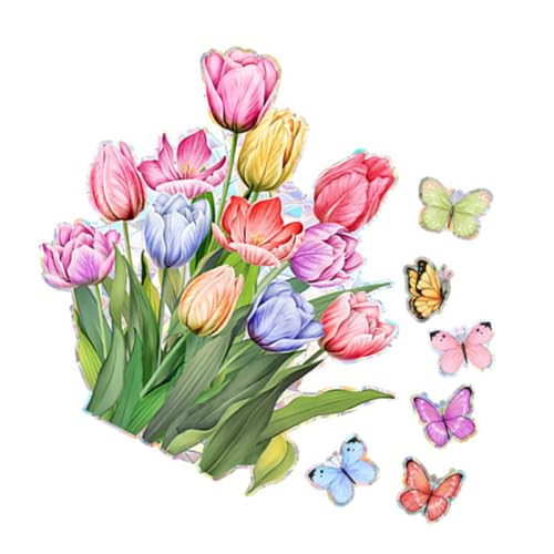 VORCOOL �t�̐Ód�C�E�B���h�E�X�e�b�J�[ �Ԃƒ��̑����V�[�� PVC�f�ޓ\�t�p�V�[�g 30×40cm �� �K���X ���Ή� �z�[���f�R���[�V�����p