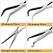 4 Pack Needle Nose Pliers Set, 11 inch Long Reach Plier, Straight Needle Noses Plier, 45 & 90 Degree Angle Curved Needle Nose Pliers,Spark Plug Removal Tool
