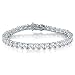 Produktbild Damen Tennis Armband 925 Sterling Silber 4mm Round Cubic Zirkonia 7.5" Schmuck Geschenke für Mutter Frauen Freundin