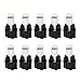 YITAMOTOR 10 Pack White T5 Wedge 73 74 LED 5050 Chipsets 1-SMD Instrument Panel Gauge Cluster Dashboard LED Light Bulbs & 10 Twist Lock Socket
