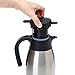 GiNT 34Oz Thermal Coffee Carafe, Insulated Stainless Steel Coffee Carafes for Keeping Hot/Double Walled Vacuum Coffee Carafe (Silver, 1L)