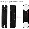 Pack van 4, Onerbuy Batterij aangedreven LED Tap Light DIY Stick-on overal 5 -LED Tap Light Push Night Lamp voor kasten, kasten, kast, hal, trap (zwart