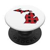 Photo Gallery michigan plaid natale mi map souvenir design popsockets popgrip intercambiabile Photo Gallery michigan plaid natale mi map souvenir design popsockets popgrip intercambiabile