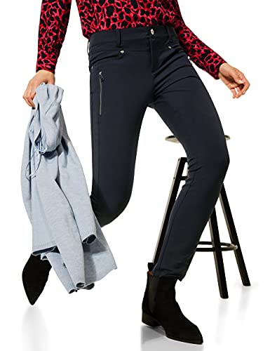Street One Damen 374380 Hose, Dark Vintage Blue, W46/L30