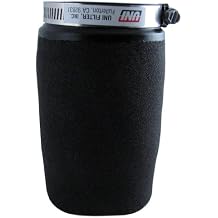 Uni Filter UP5245 Black Universal Urethane Flange Straight Clamp-On Pod Filter, 2 1/2"" i.d. x 5"" l UP-5245