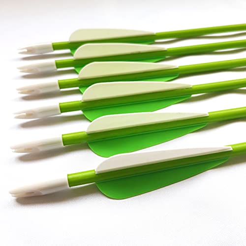 Pandarus Youth Safetyglass Arrows 28" Fiberglass Archery 26" Target Practice Arrows(Pack Of 12) (28 Inch Green) #TOP3