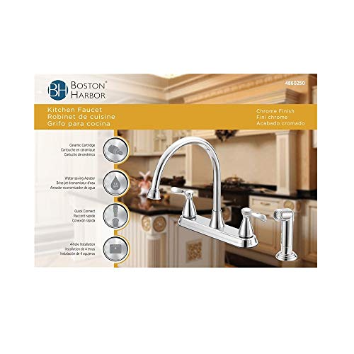 Boston Harbor Faucet KTN 2-Handle Chrome 8IN F8210001CP
