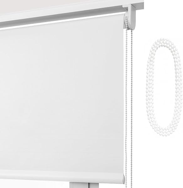 Estor Eclipse/Opaco Y TÉRMICO con Cadena de Repuesto: para Interior/Exterior/Medidas Ancho X AltoContactaremos para Ajuste sin Cargo Color: Blanco. Medidas: 115cm x 160cm - 1