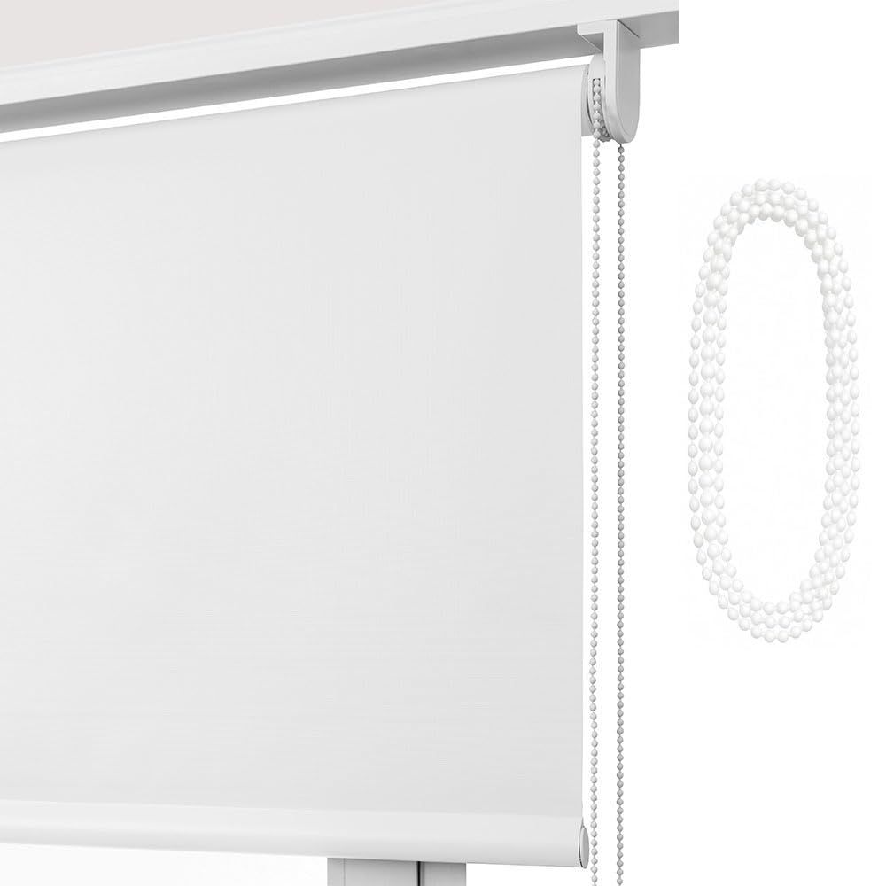 Estor Eclipse/Opaco Y TÉRMICO con Cadena de Repuesto: para Interior/Exterior/Medidas Ancho X AltoContactaremos para Ajuste sin Cargo Color: Blanco. Medidas: 115cm x 160cm