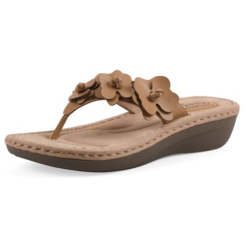 Image of Cliffs by White Mountain Women's Cushioned Cassilia Floral Sandal