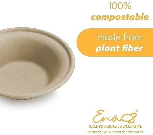 Miniatura 3 de Cuencos de papel 100% compostables (11.5 onzas, paquete de 50) cuencos de sopa, cuencos para pasta, cereales, ensalada, helado, cuencos pequeños