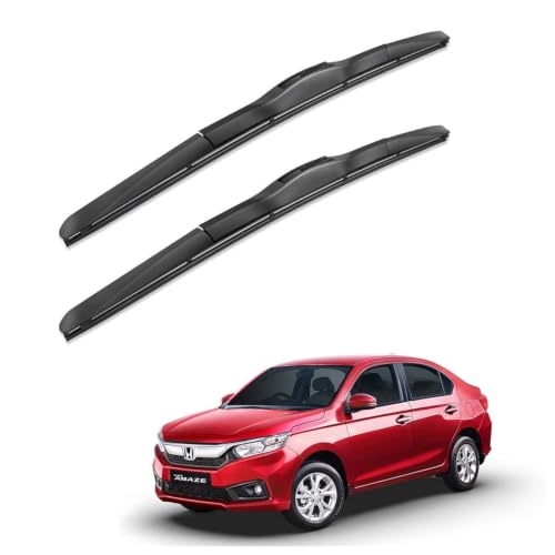 Image of Oshotto Frameless (O.E.M Type) Wiper Blades Compatible with Honda Amaze (2018-2026) (22 inch / 16 inch)
