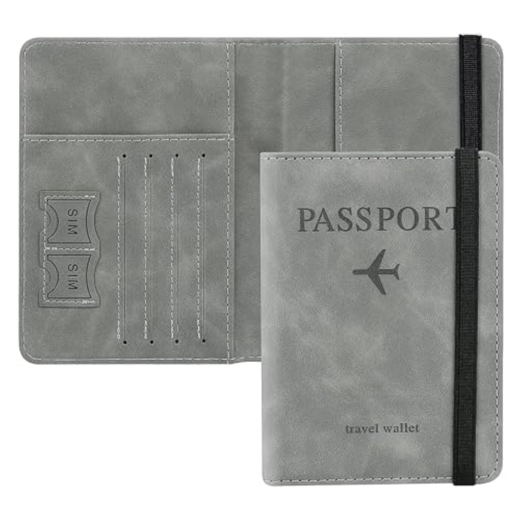 RFID Blocking PU Leather Travel Document Holder