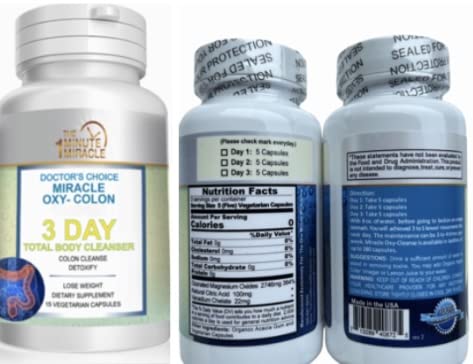 Miniatura 2 de Limpiador corporal total de 3 días - Limpiador intestinal Miracle Oxy-Colon