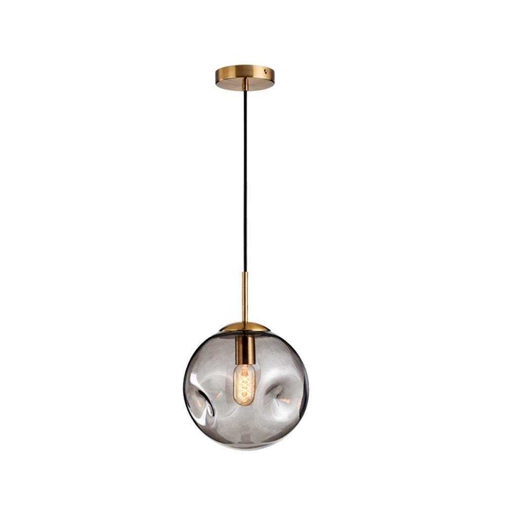 LYMSXAZOU Luxurious Chandelier Chandeliers,Bump Glass Ball Art Restaurant Lamp/Smoke Gray Good Made in China