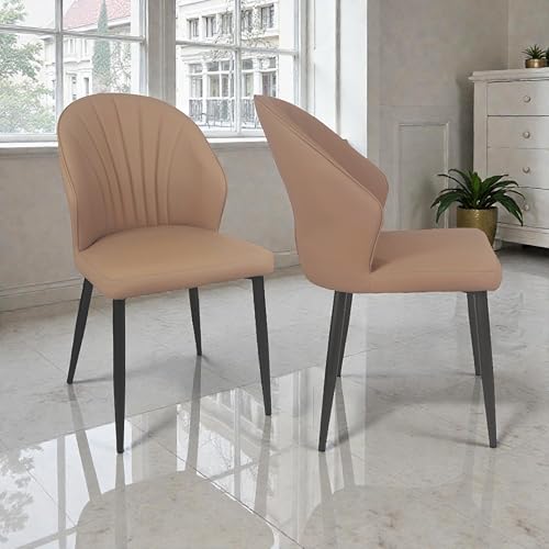 Image of The Attic Infinity Luxe 6 Seater Dining Set,Caramel,Titanium, Rose Gold & Cream,160Cms