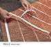 SunTouch Mat TapeMat Electric Floor Heating Kit 10 Sq. Ft., 2' x 5', (120V) with Command Touch Programmable Thermostat, Plain