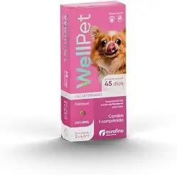 WELLPET - Comprimido Antipulgas e Carrapatos - Cães2 a 4,5Kg - Ourofino