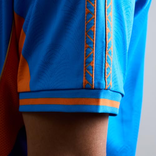 Image of Nivia AIFF India Home Football Jersey, 100% Polyester Moisture-Wicking Quick-Dry Breathable Mesh Fabric, Regular Fit