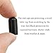 Acoeitl 60Pcs Round Rubber End Caps Black 1/4In(6.5mm) ID Vinyl Flexible Covers Screw Protectors Tips for Bolts Furniture Legs Wire Shelves Pipe Metal Poles End Cap for Thread Sealing Floor Protection