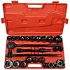 J&R Quality Tools CR-V Drive Impact Socket Set 27 Piece، 3/4"
