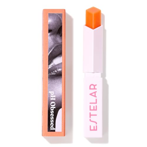 Image of Estelar pH Orange Zing Lipstick, Color Changing Orange to Pink Lip Balm, Personalized Lip Tint pH Stick, Enriched with Sea Buckthorn, Almond and Argan Oil, Hydrating, Long-Lasting, Paraben Free, 2.6g