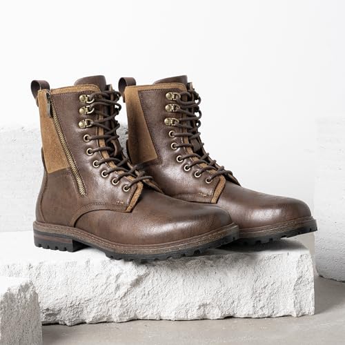 Image of JOUSEN Boots for Men Leather Casual Dress Shoes combat Boots men