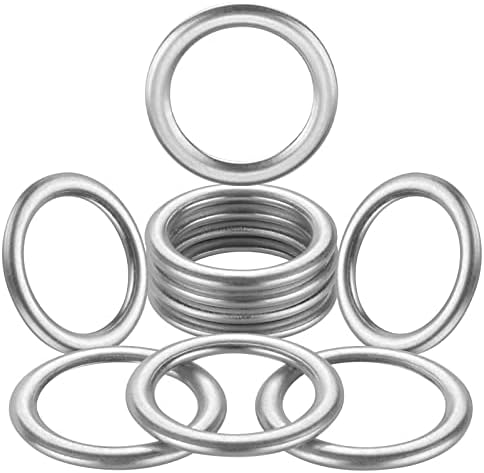 M14 Oil Drain Plug Gaskets Crush Washers Seals Rings Fit for Audi A3 A4 A5 A6 A7 A8 Q3 Q5 Q7 TT RS7 VW Jetta Passat Tiguan Golf CC, Replacement for the Part # N 013 815 7, Used for Oil Change, 10 Pack