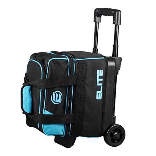 ELITE Basic Single 1 Ball Roller Bowling Bag with Rolling Wheels Holds Bowling...